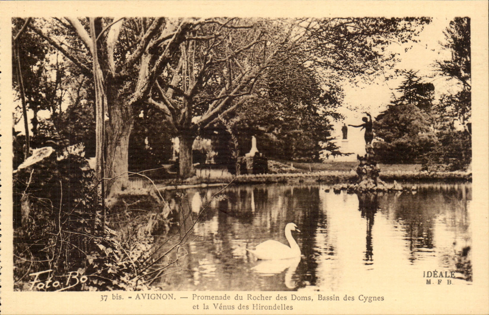 Avignon-Weg des Felsens von Doms - Bassin der Schwane - CPA