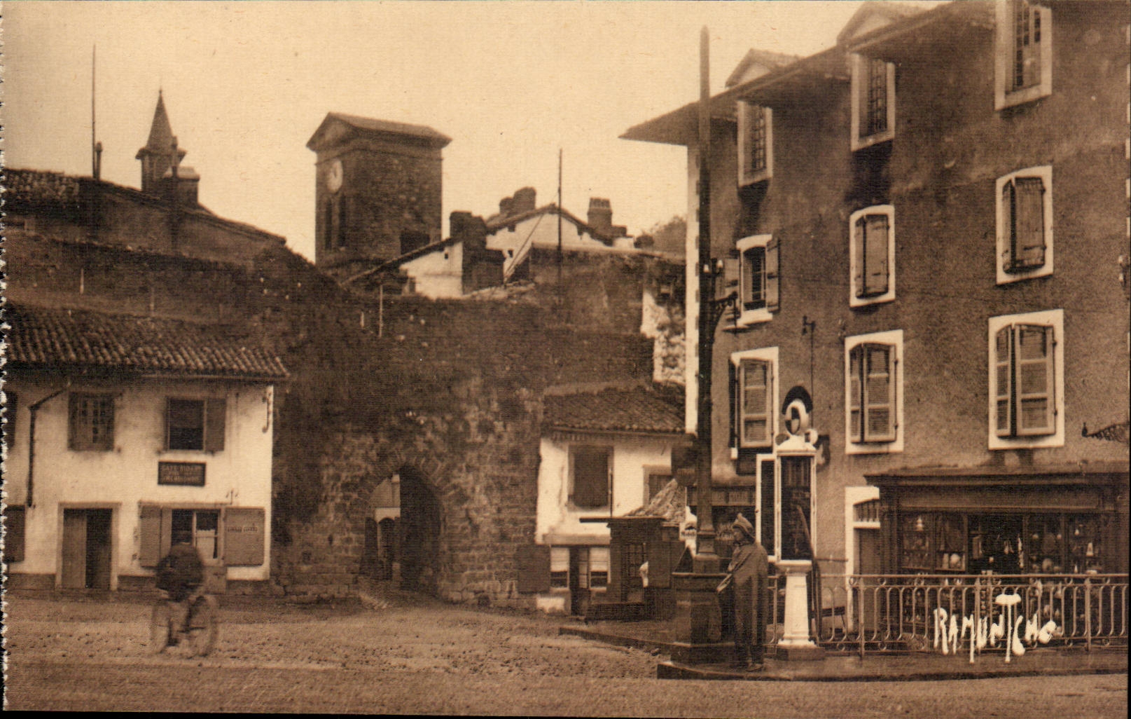 Saint Jean Foot of Port - towards Church CPA