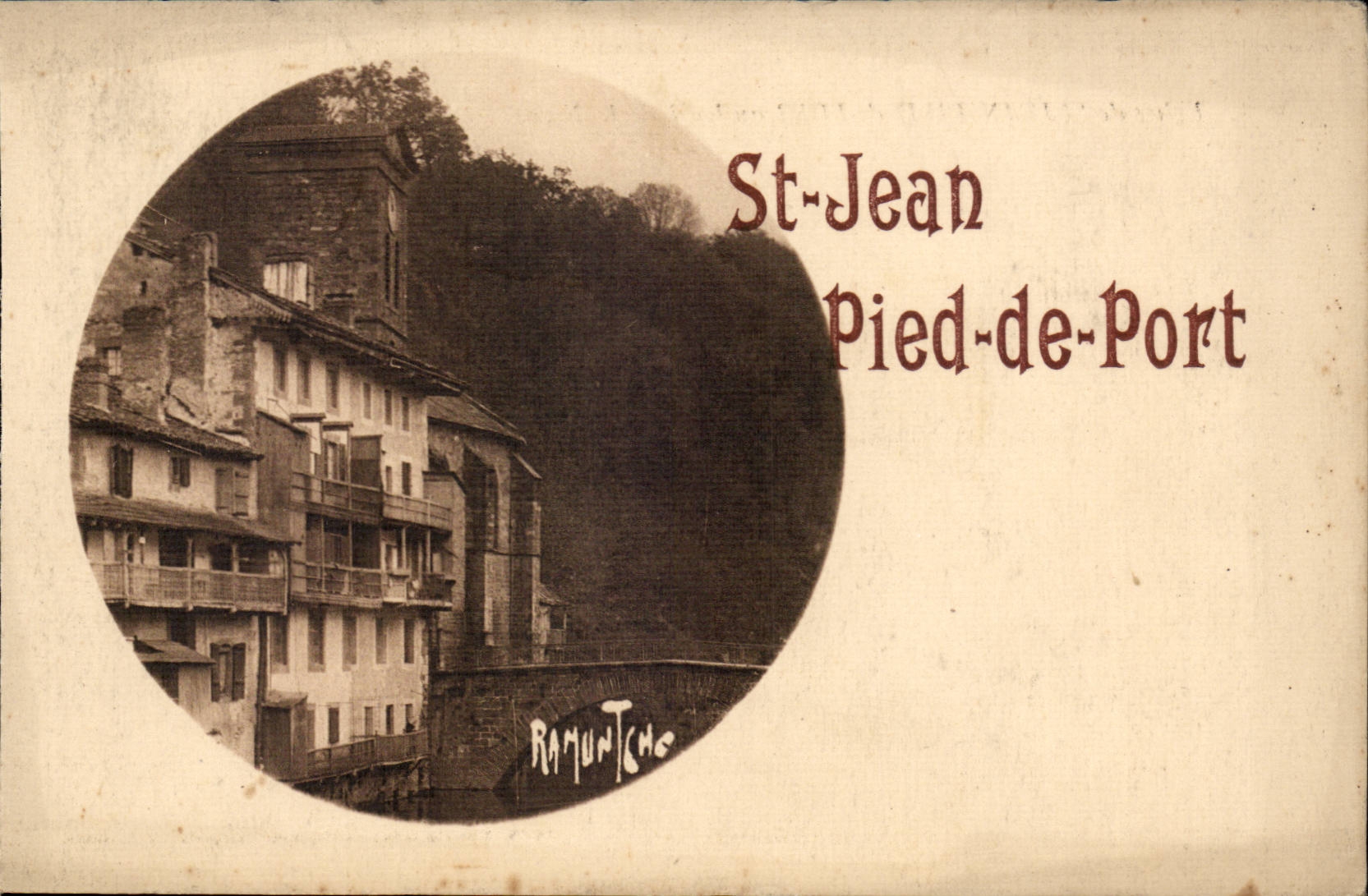 Saint Jean Foot of Port - Souvenir CPA