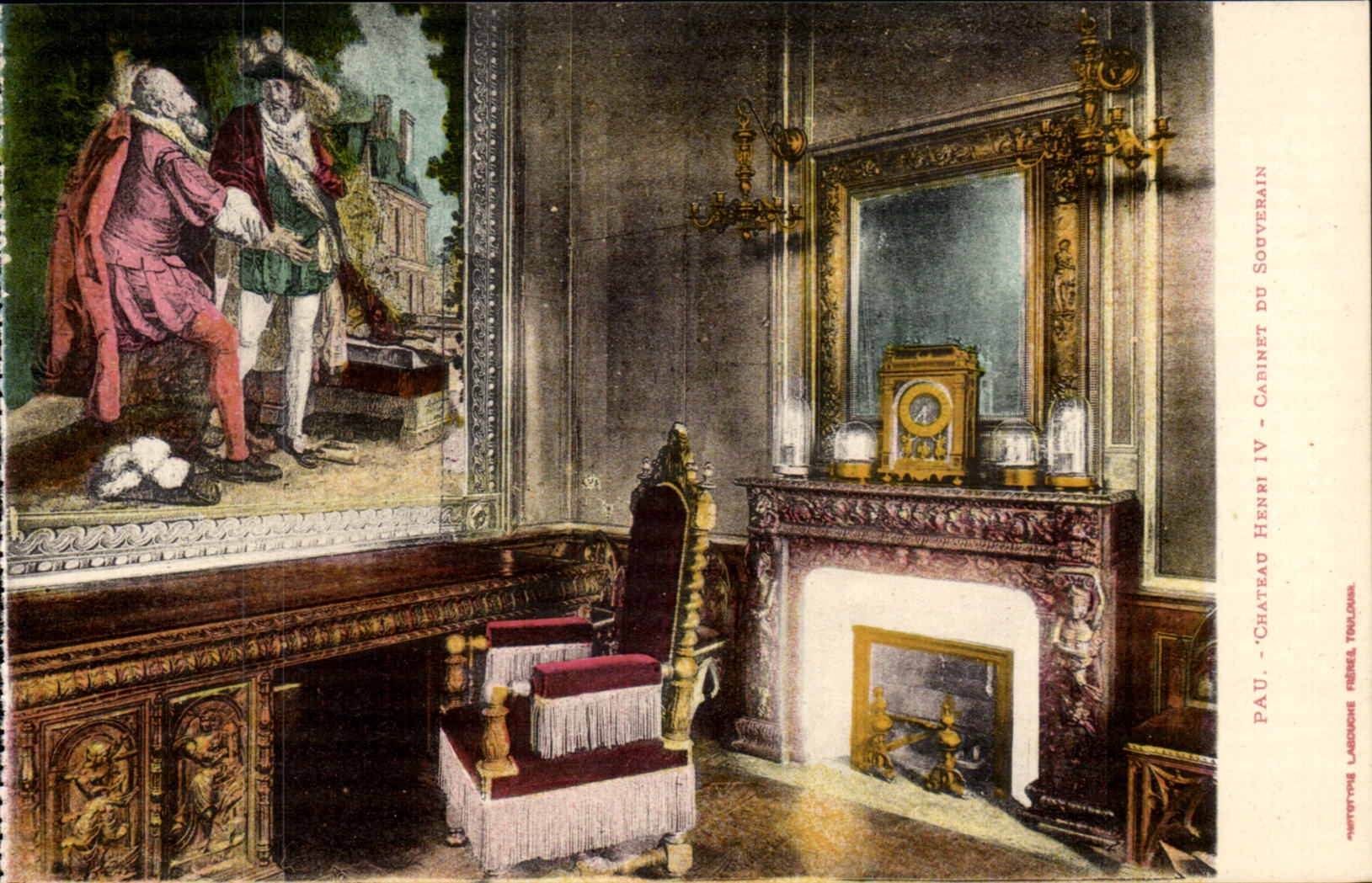 Pau - Castle Henri IV - Cabinet of Sovereign CPA