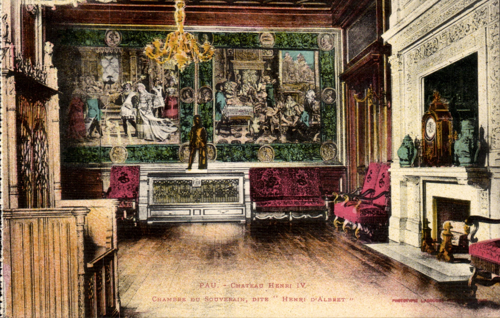 Pau - Castle Henri IV - Cabinet of Sovereign known as Henri D' Albert CPA