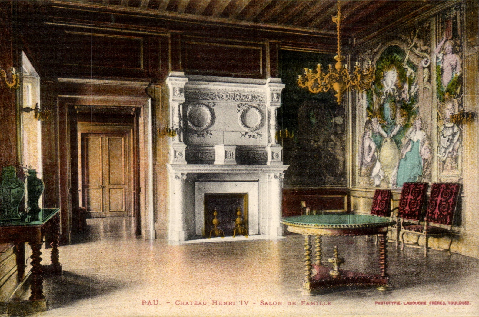 Pau - Castle Henri IV - Living room of Family CPA