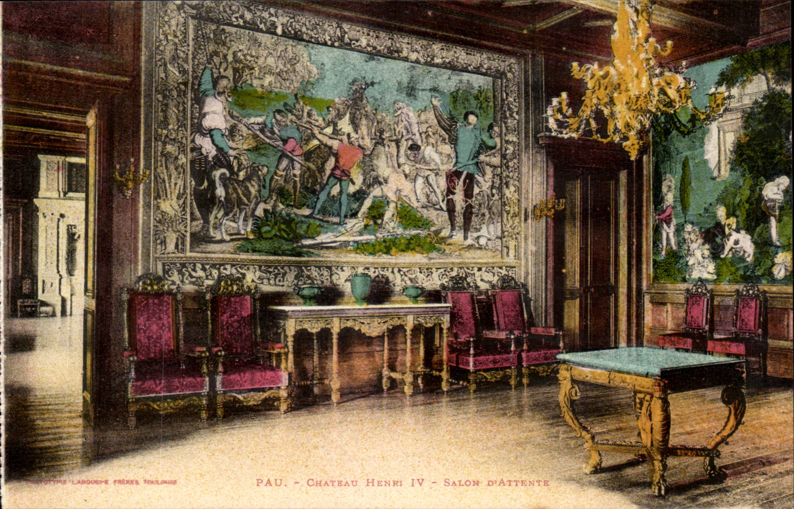 Pau - Castle Henri IV - Waiting room CPA