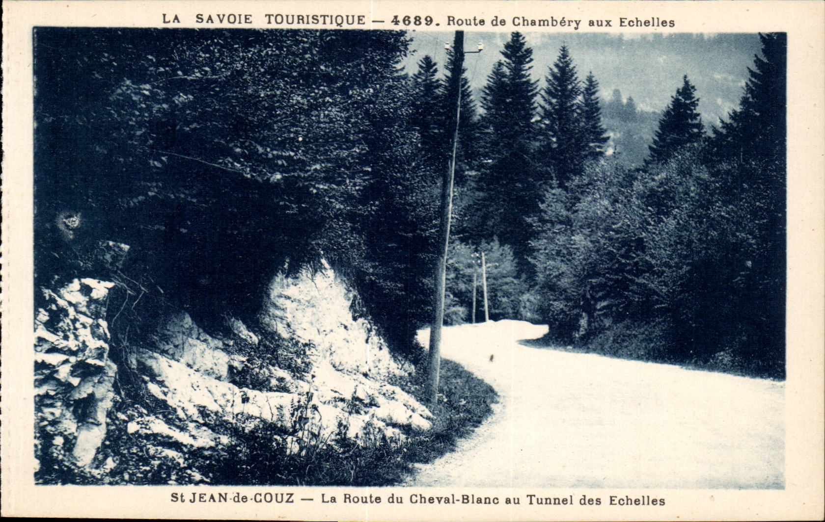 Chambery - the Road of the White Horse to the Tunnel of the Scales - CPA