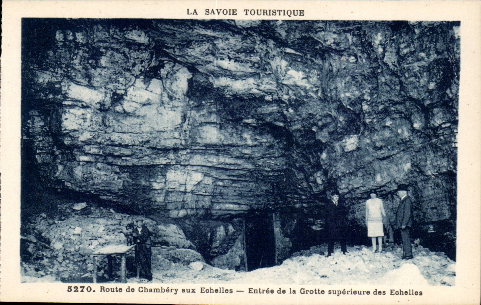 Chambery - Road of Chambery on the Scales - Entrance of the Higher Cave - CPA