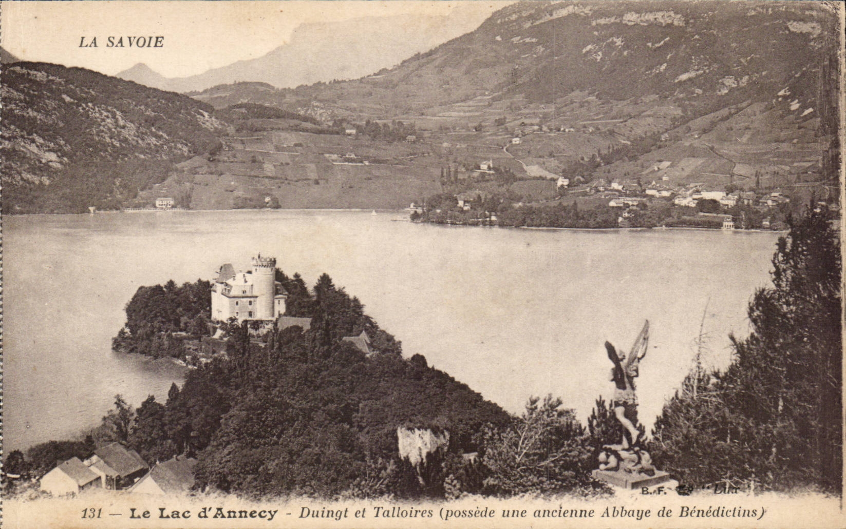 Aix les Bains - Duignt and Talloires Abbey of Benedectins - CPA