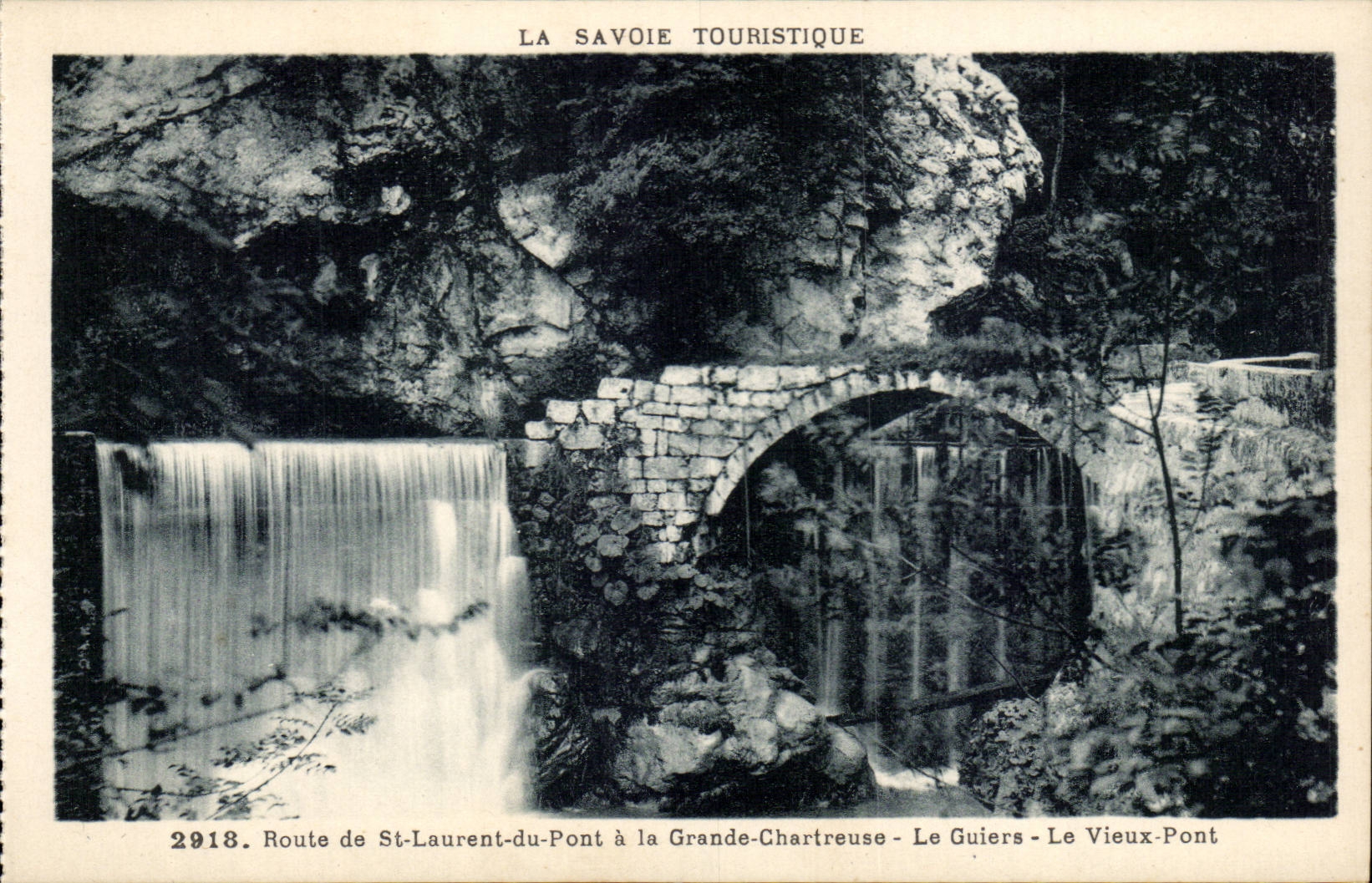 Route de St Laurent du Pont a la Grande Chartreuse - Guiers - the Old Bridge - CPA