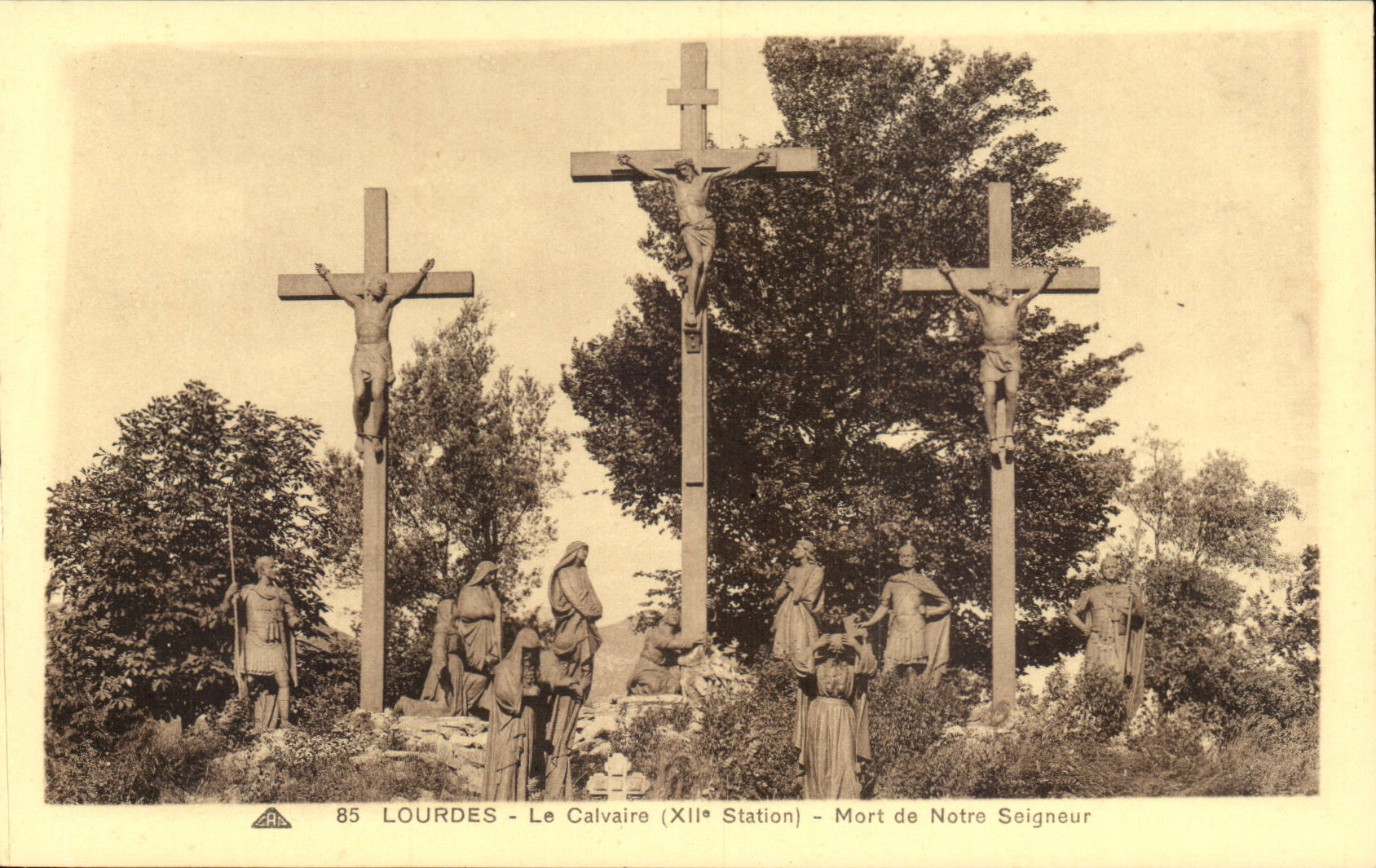 Lourdes - the Martyrdom - XII Station - Died of Our Lord - CPA