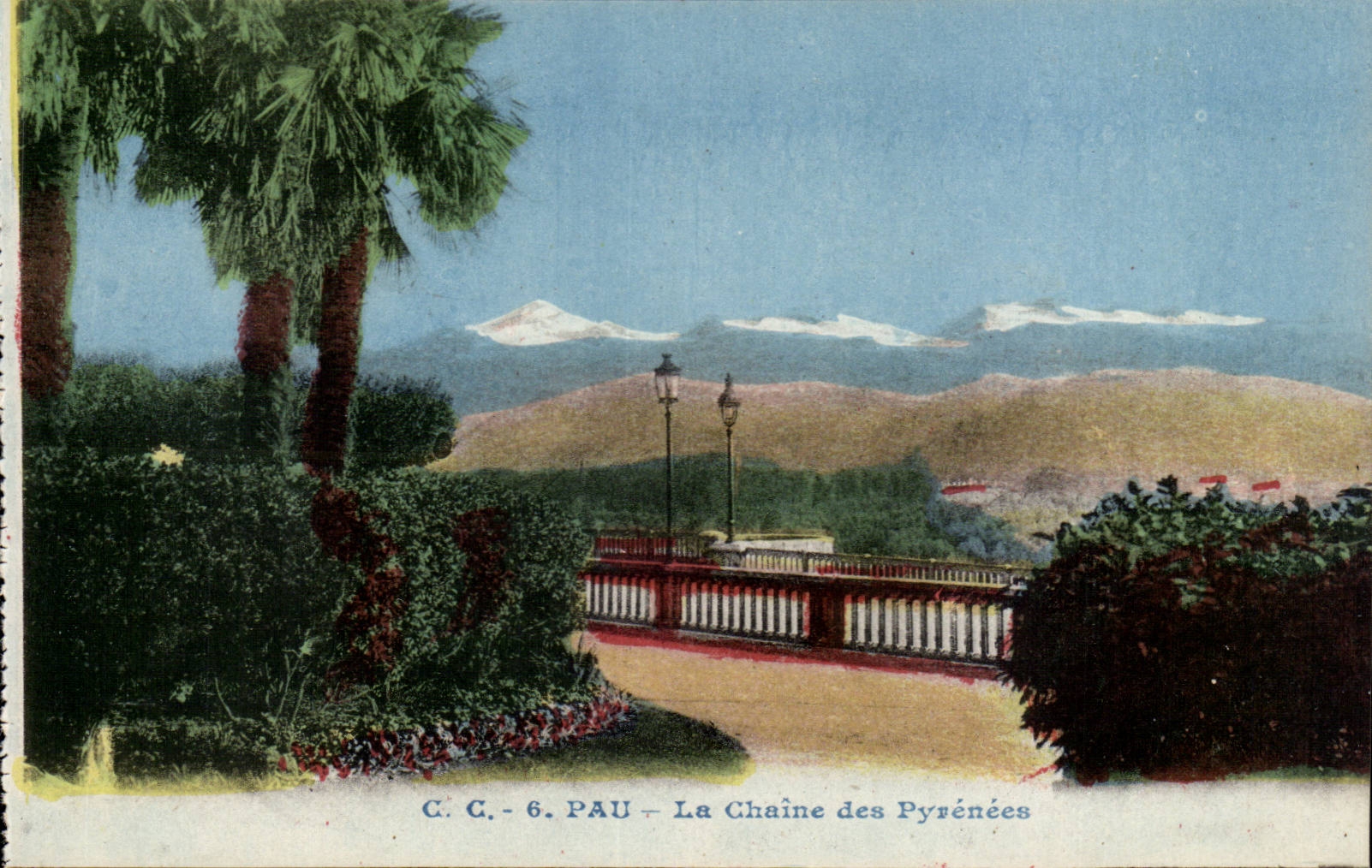 Pau - the Chain of the Pyrenees - CPA