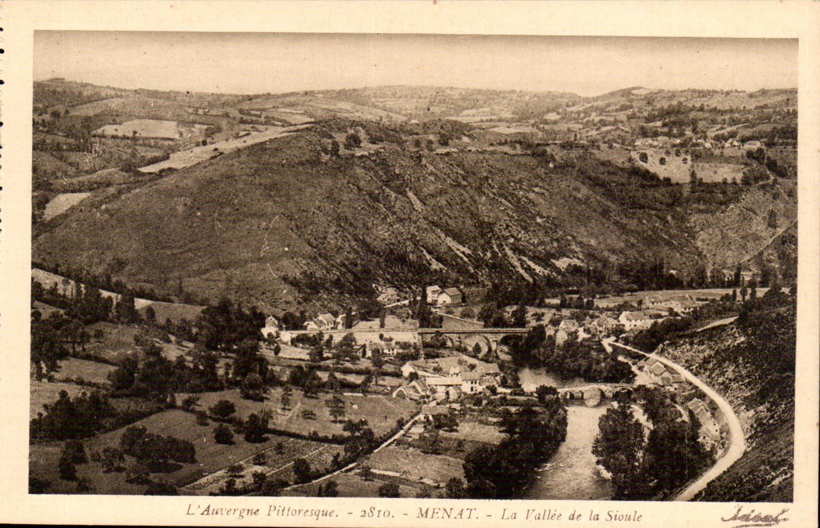 Auvergne - Menat - the Valley of Sioule CPA