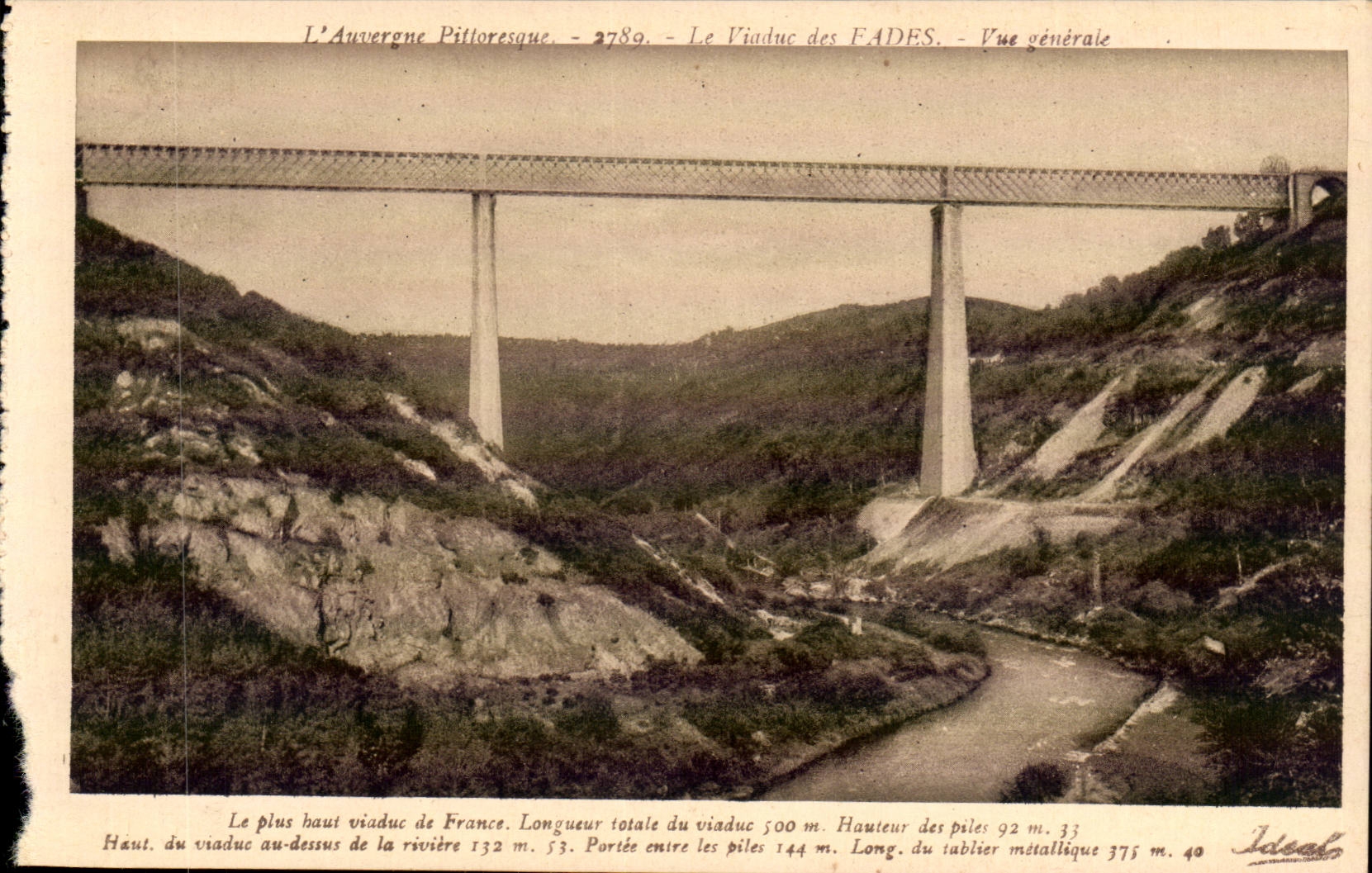 Auvergne - the Viaduct of the Insipid ones - CPA