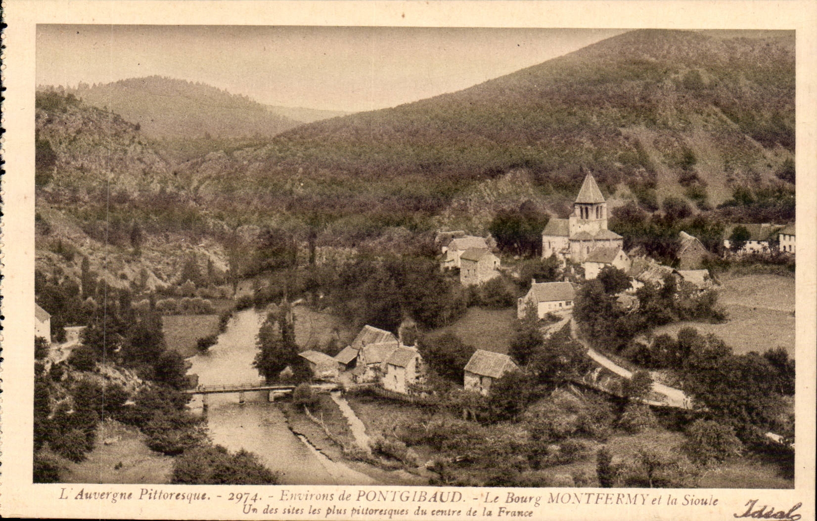 Auvergne - Surroundings of Pontgibaud - the Borough Montfermy CPA
