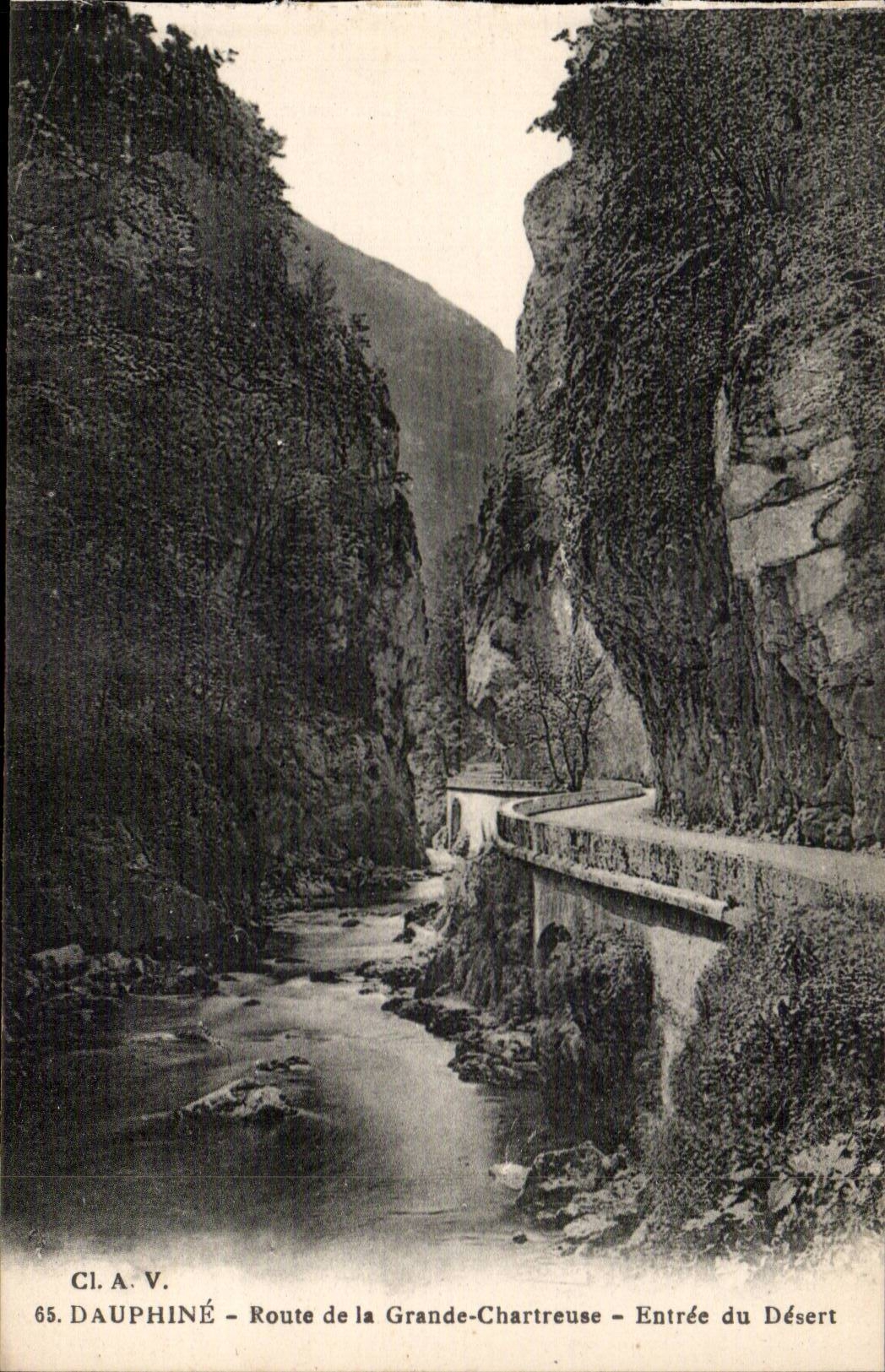 Dauphine - Road of Large Chartreuse - Entrance of Serves - CPA
