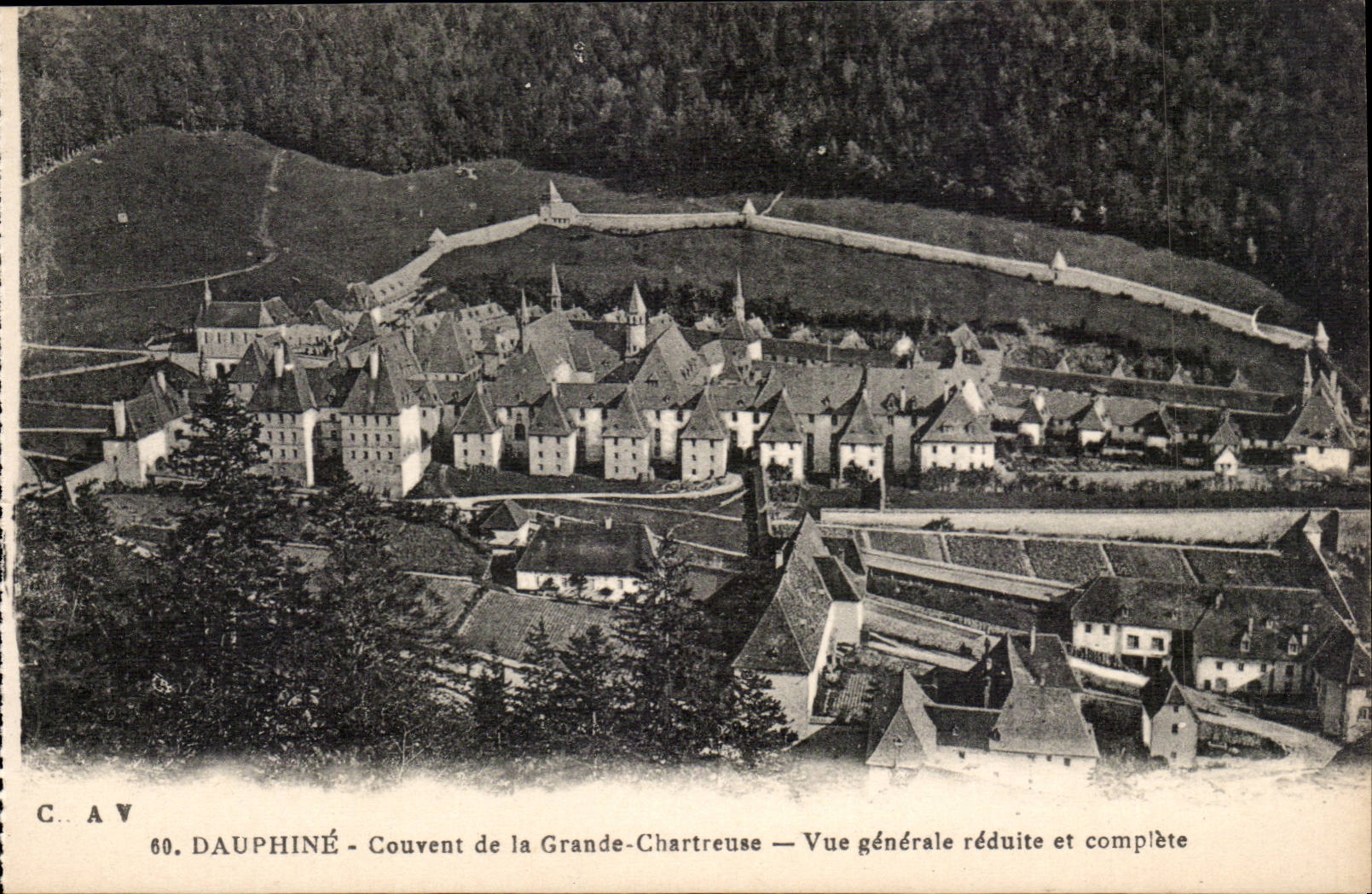 Dauphine - Convent of Large Chartreuse - View - CPA