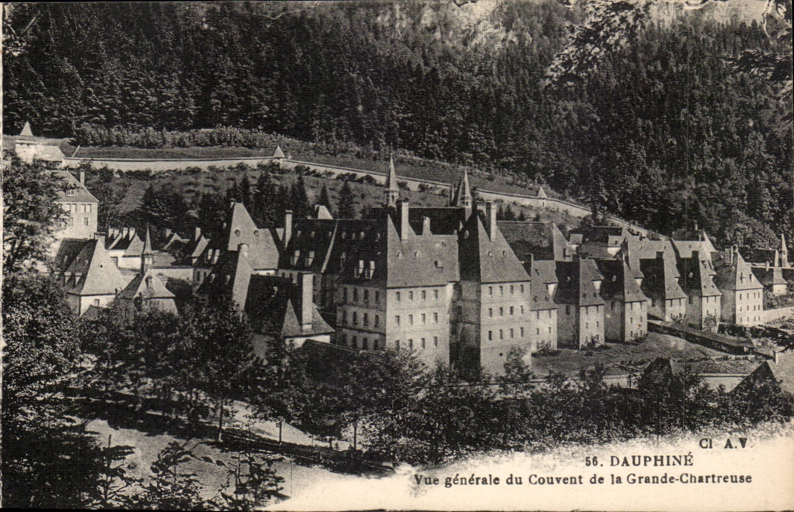 Dauphine - Convent of Large Chartreuse - View - CPA