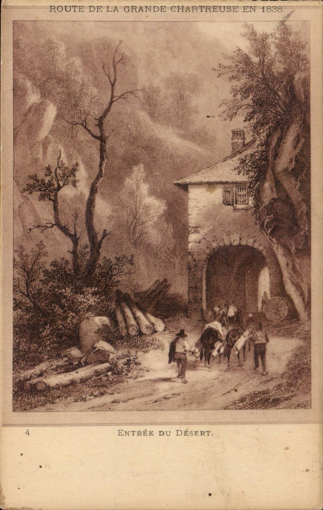 Dauphine - 1838 - Road of Large Chartreuse - CPA