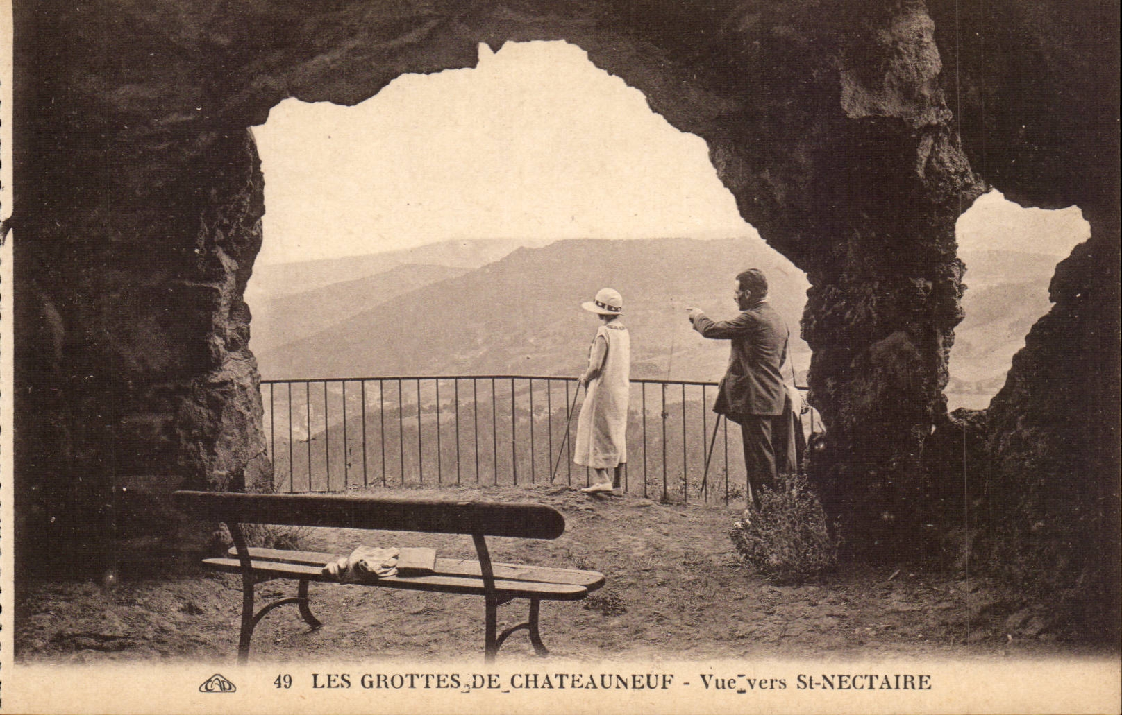 Saint Nectary - Caves of Chateauneuf - CPA