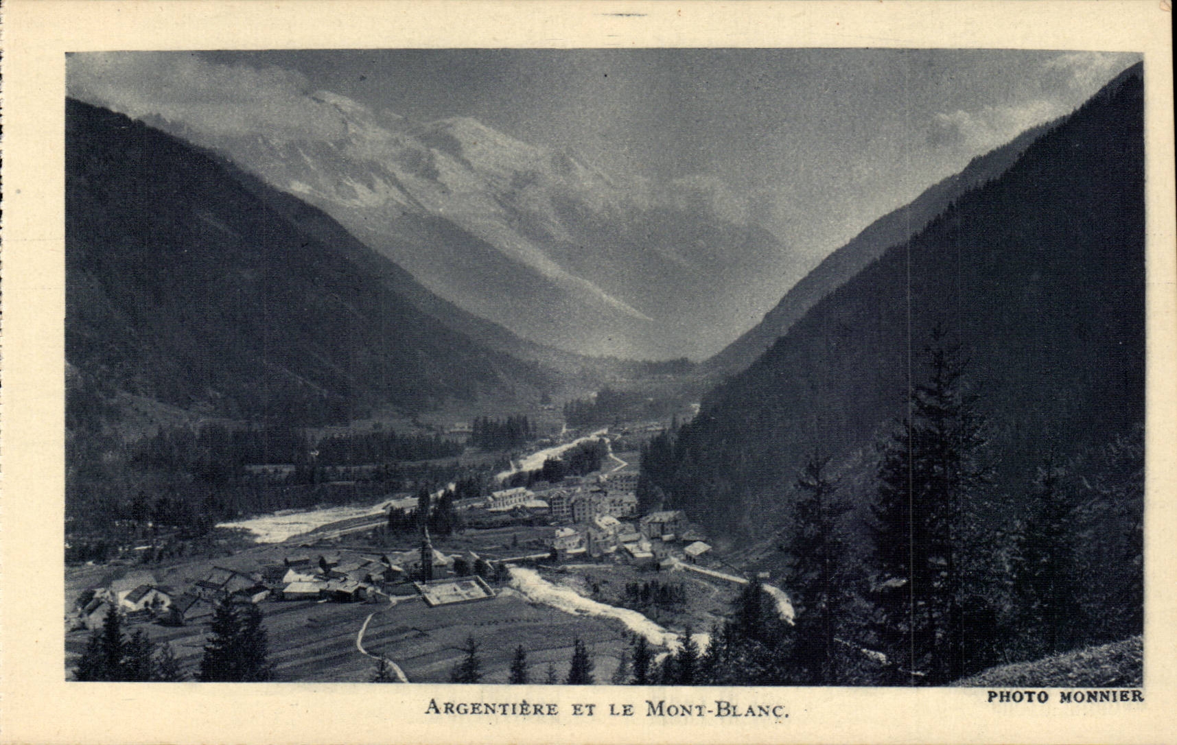 CPA Argentiere and Mont Blanc
