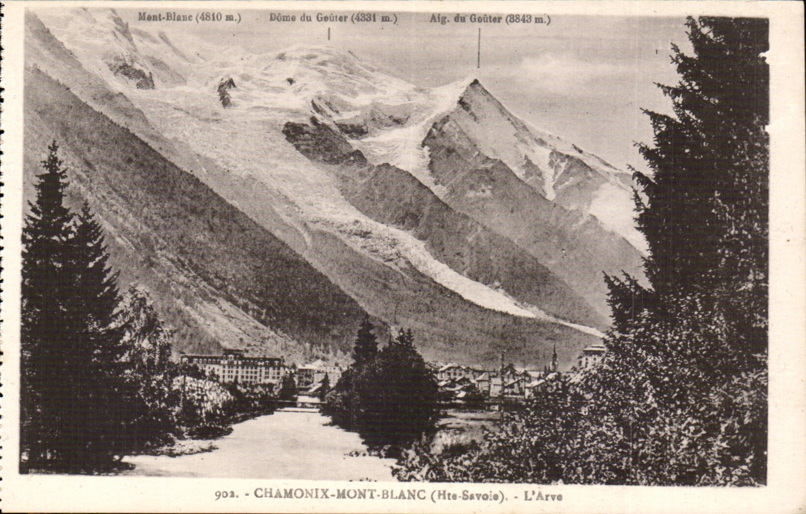 Chamonix mont Blanc CPA L'arve