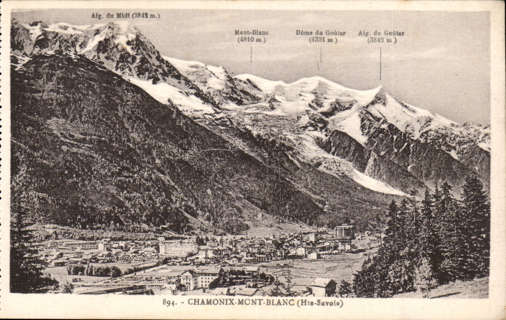 Chamonix mont Blanc CPA L'arve