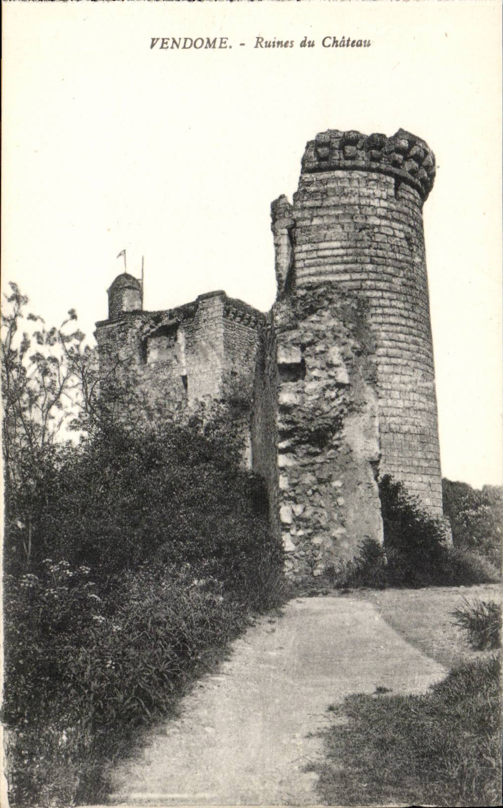 Vendome CPA Ruines du chateau