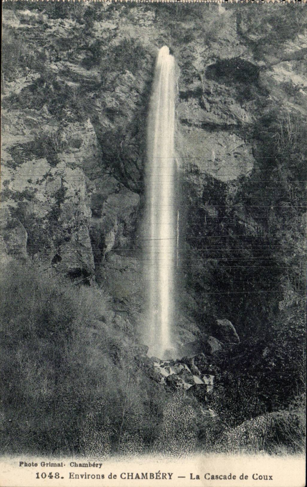 Surroundings of Chambery - the Cascade of Coux - CPA