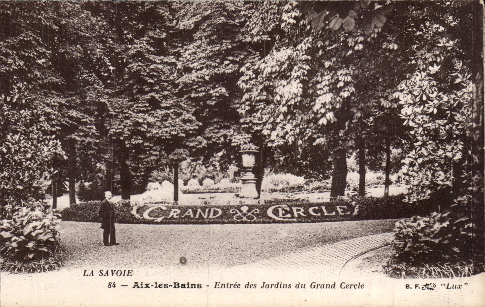 Aix les Bains - Entrance of the Gardens of the Large Circle - CPA