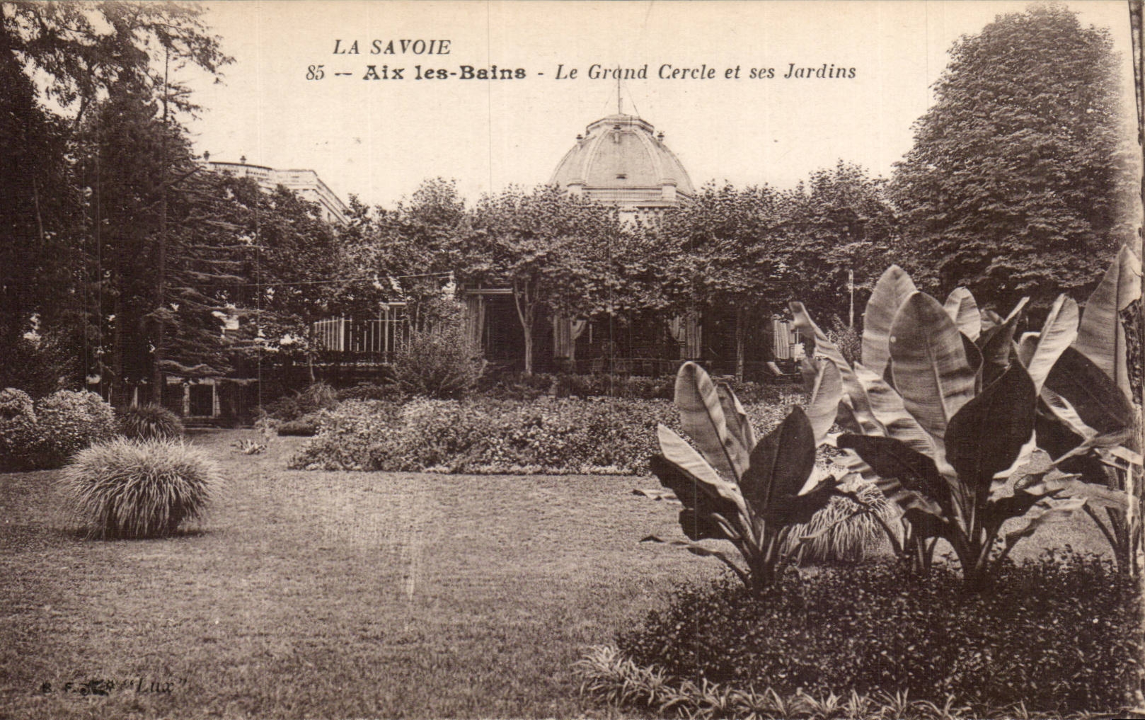 Aix les Bains - Gardens of the Large Circle - CPA
