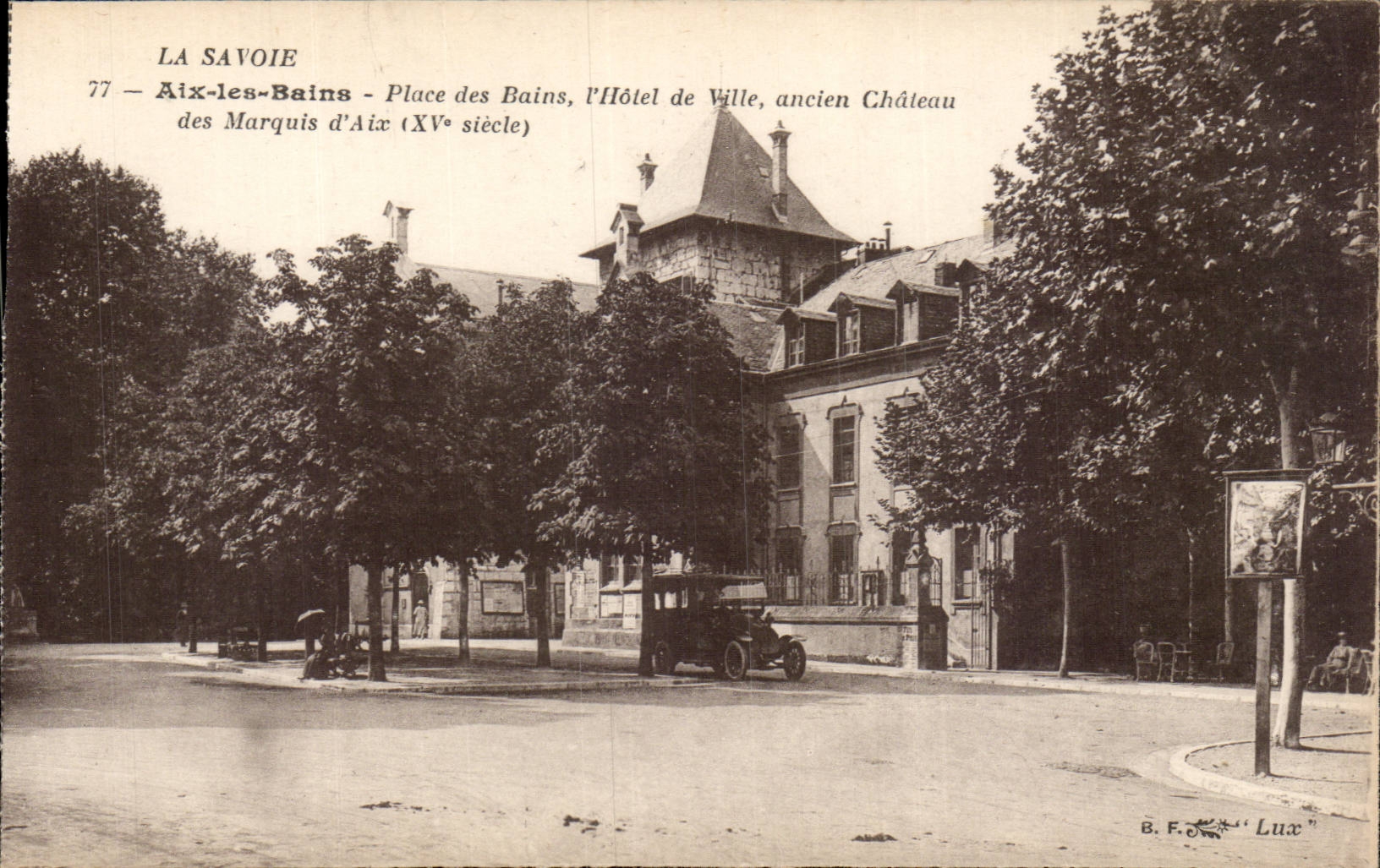 Aix les Bains - Place of the Baths - Town hall - Old Castle of Marquis D' Aix - CPA