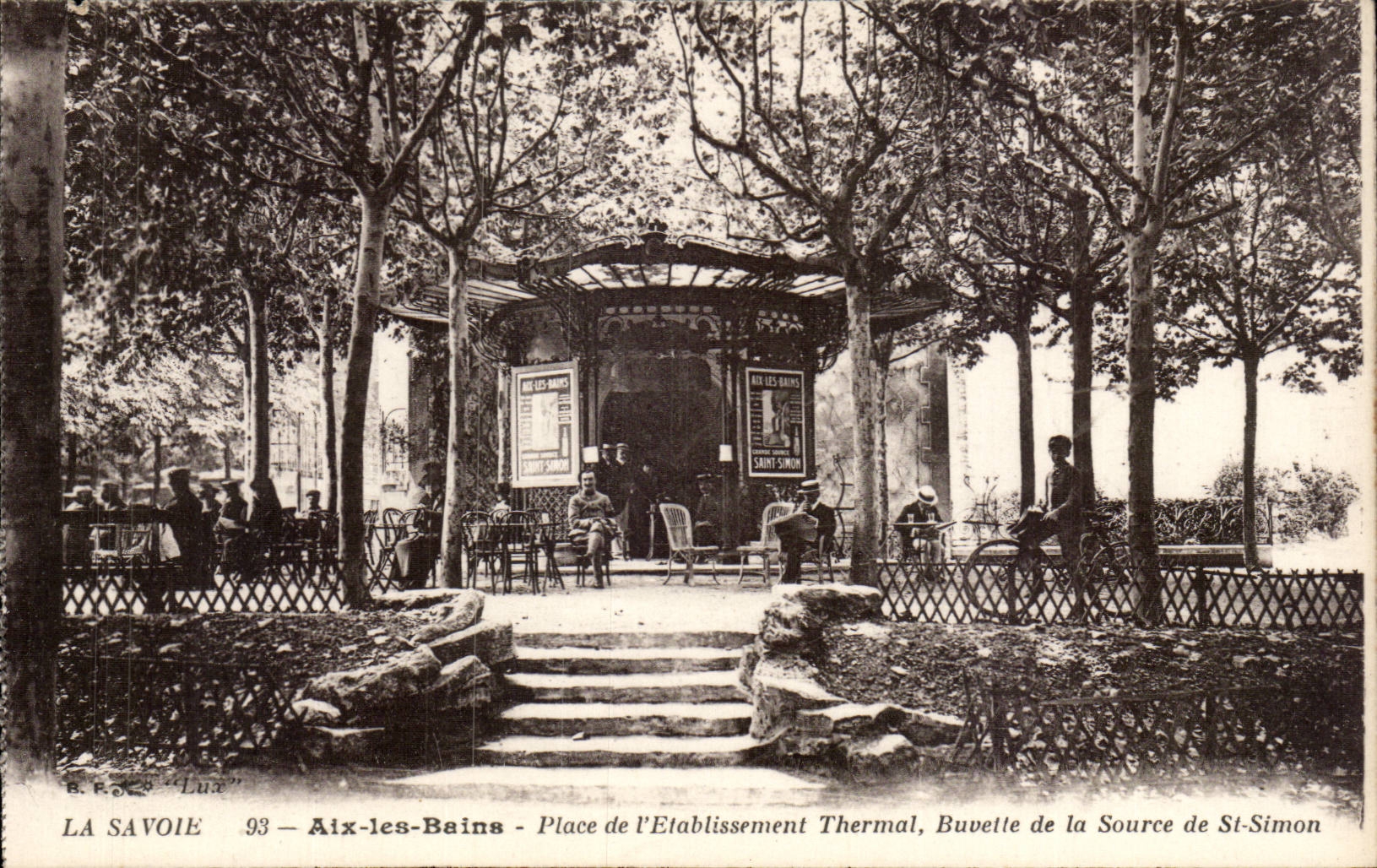 Aix les Bains - Refreshment bar of the Source St Simon - Place and Hydropathic establishment - CPA