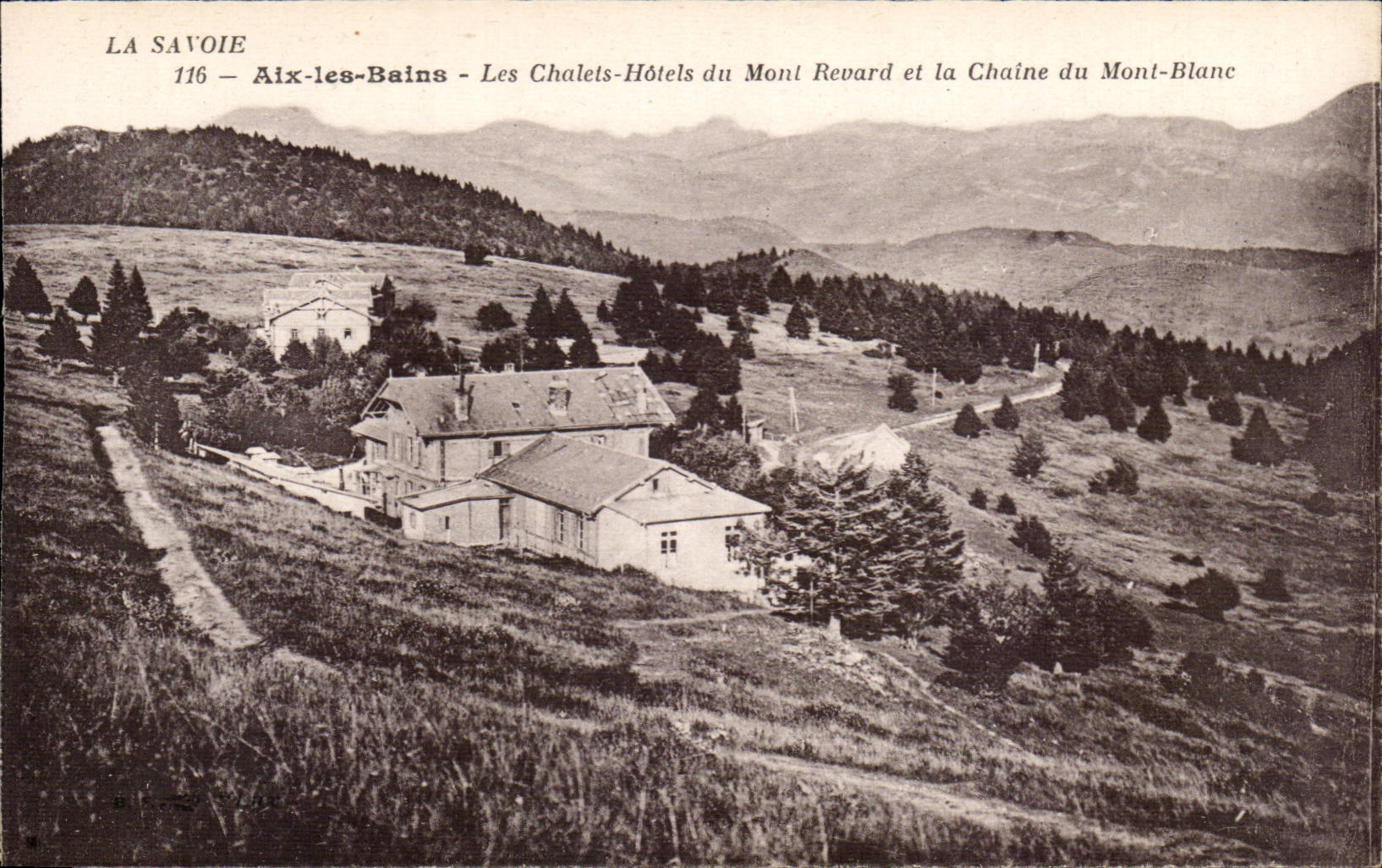 Aix les Bains - the Country cottages Hotels of the Revard Mount and the Chain of the Mount Blanc - CPA