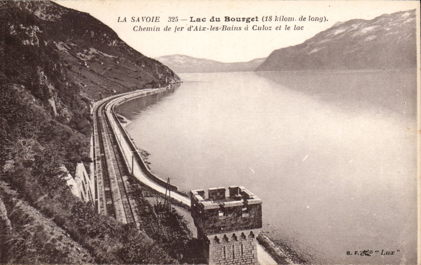 Aix les Bains - Lake of Le Bourget - Railroad has Culoz the Lake - CPA