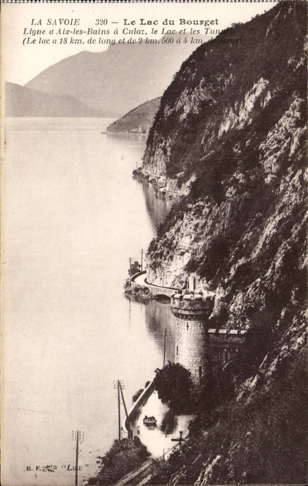 Aix les Bains - Lake of Le Bourget - Railroad has Culoz the Lake - CPA