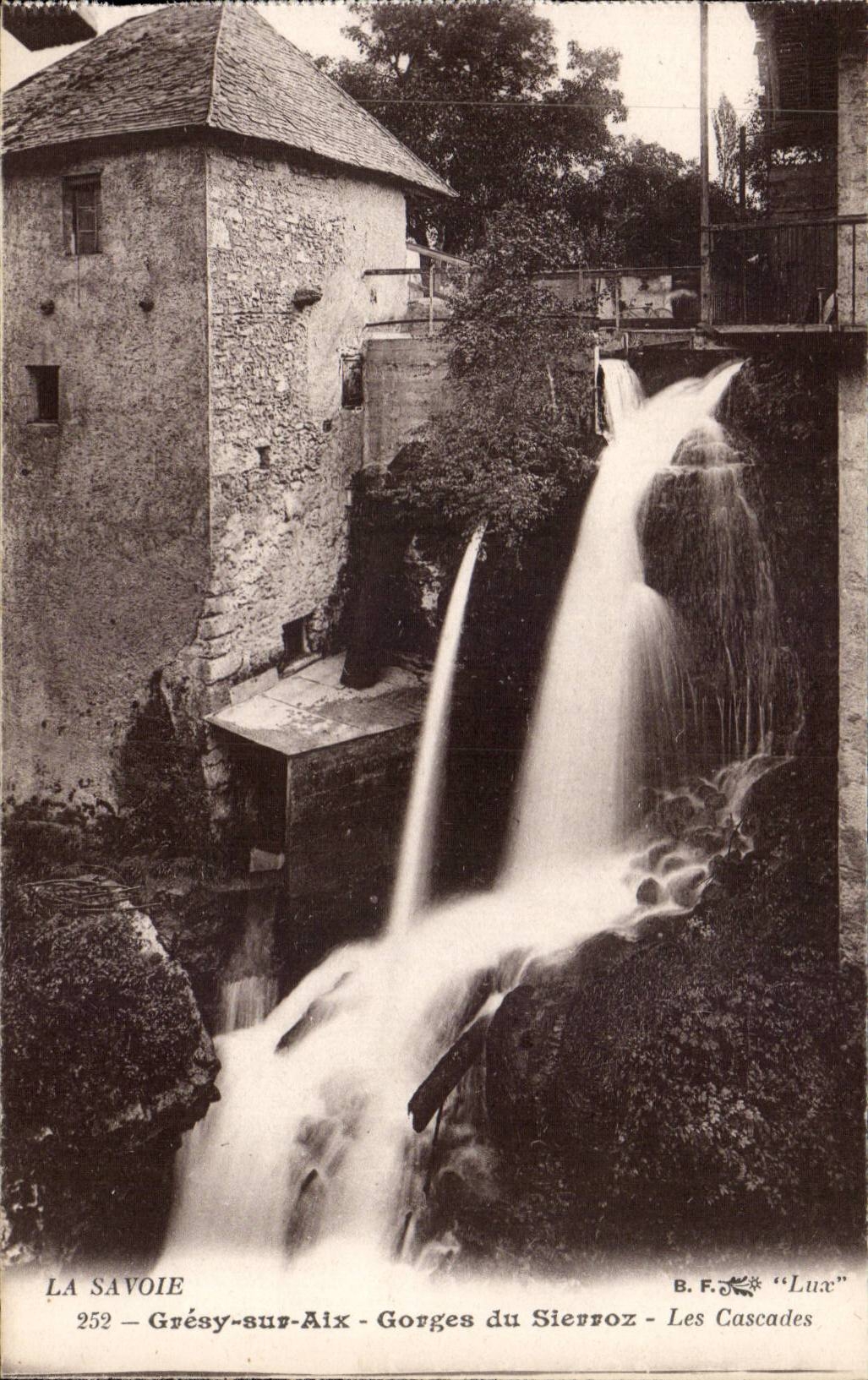 Gresy on Aix - Falls of Sierroz - CPA