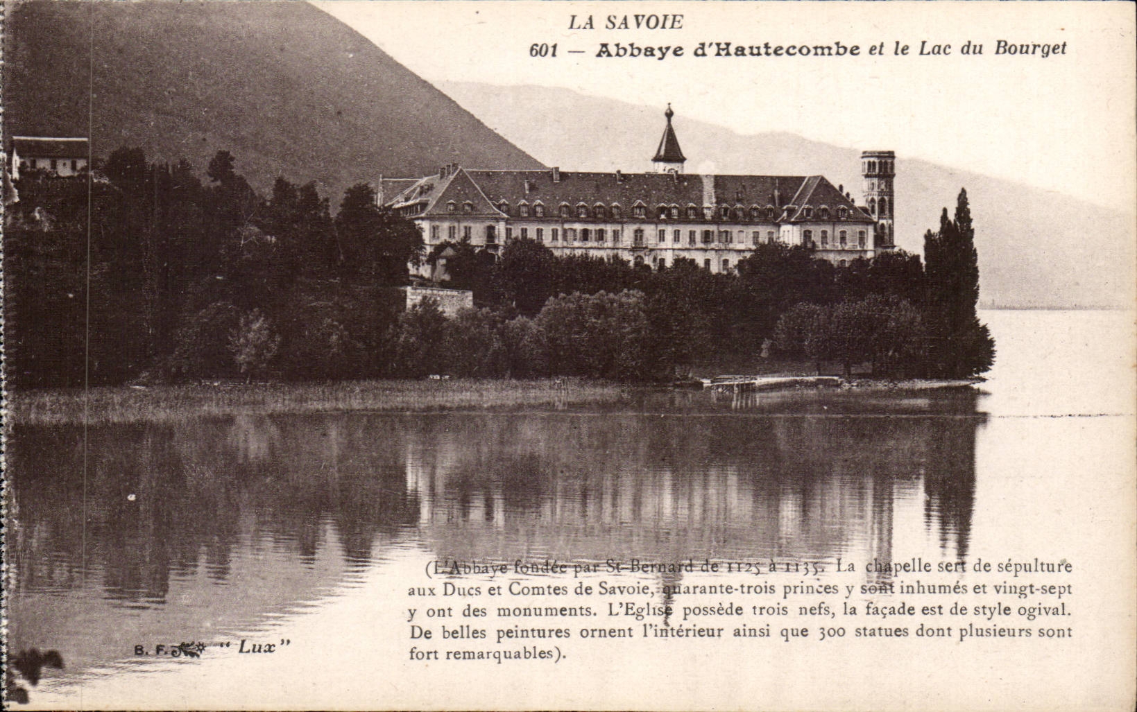 Aix les Bains - Abbey Hautecombe and the Lake of Le Bourget - CPA