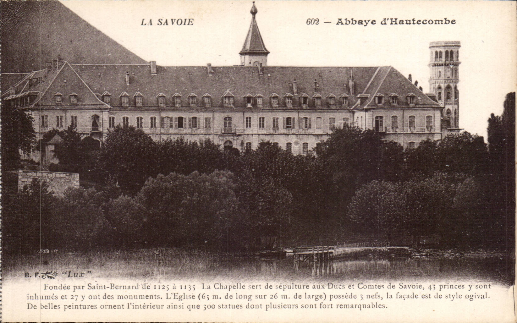 Aix les Bains - Abbey Hautecombe and the Lake of Le Bourget - CPA