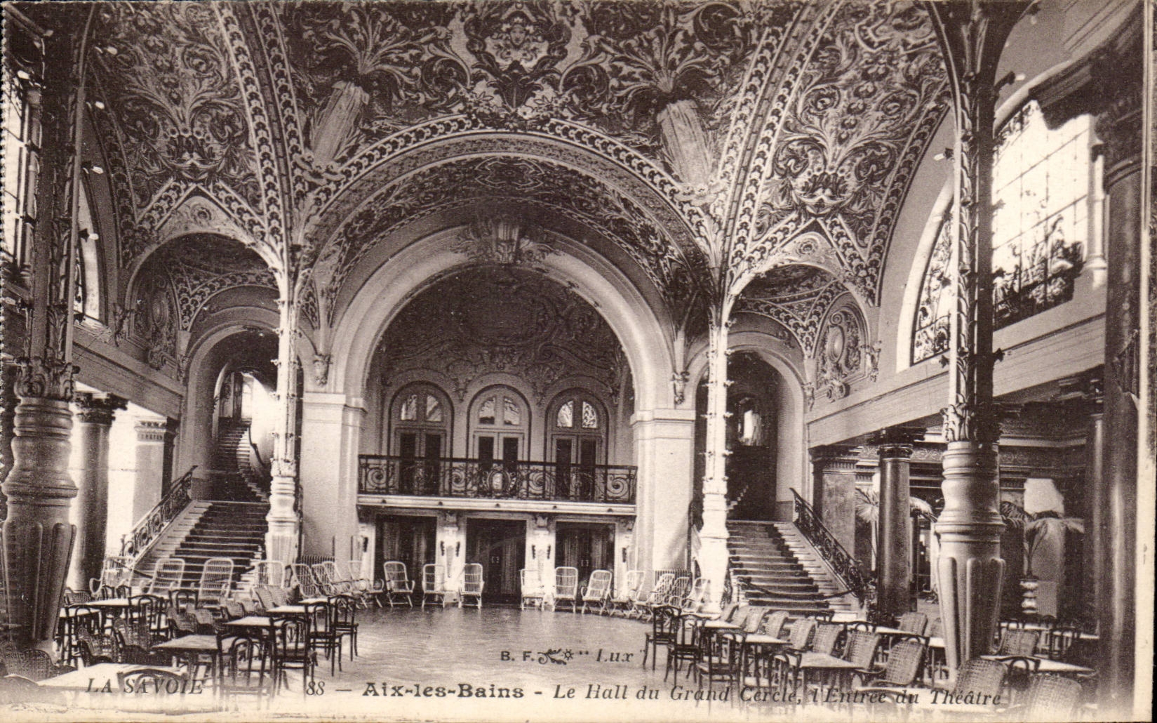 Aix les Bains - the Hall of the Large Circle - CPA