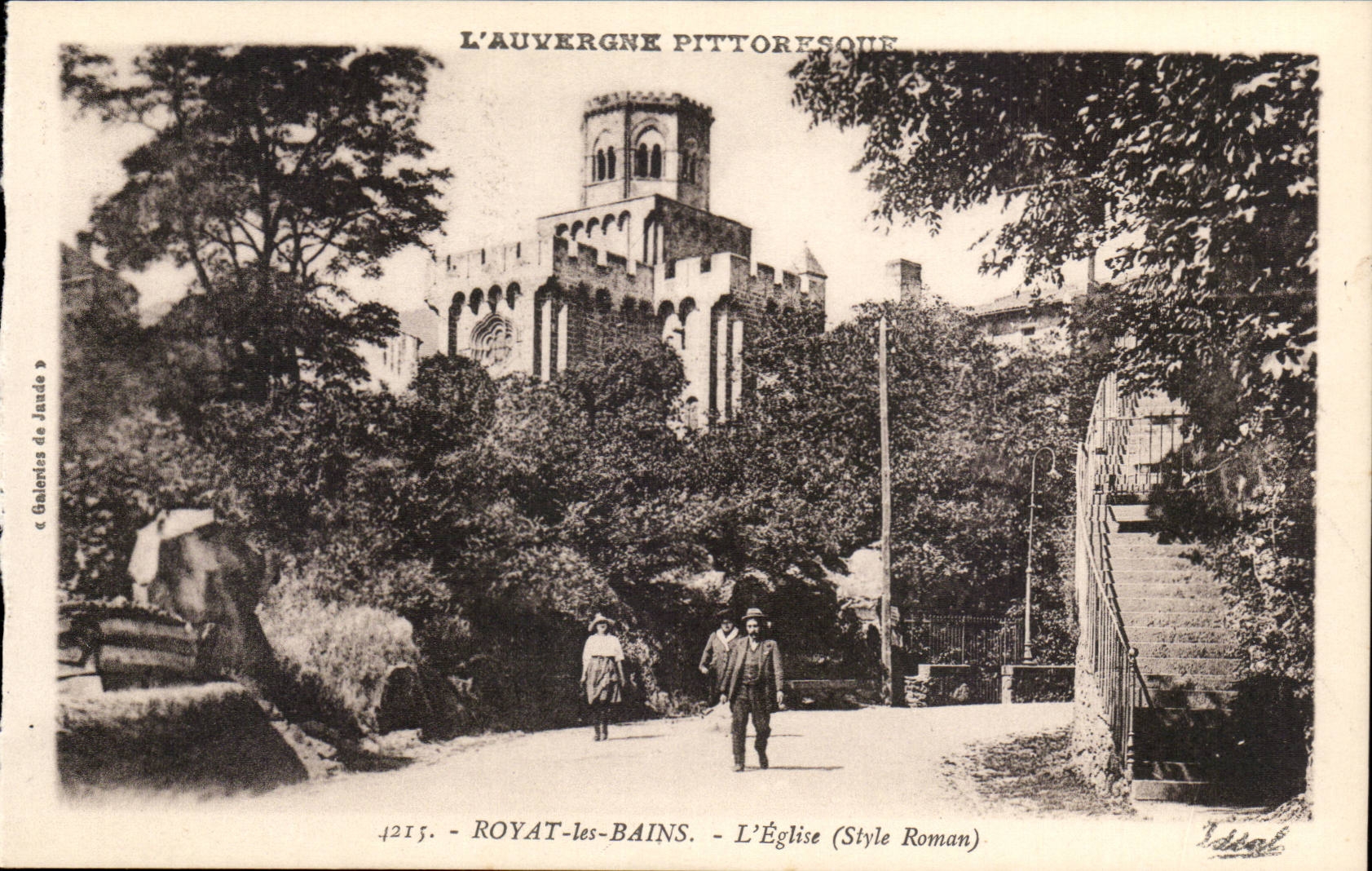 Royat les Bains - the Church - CPA