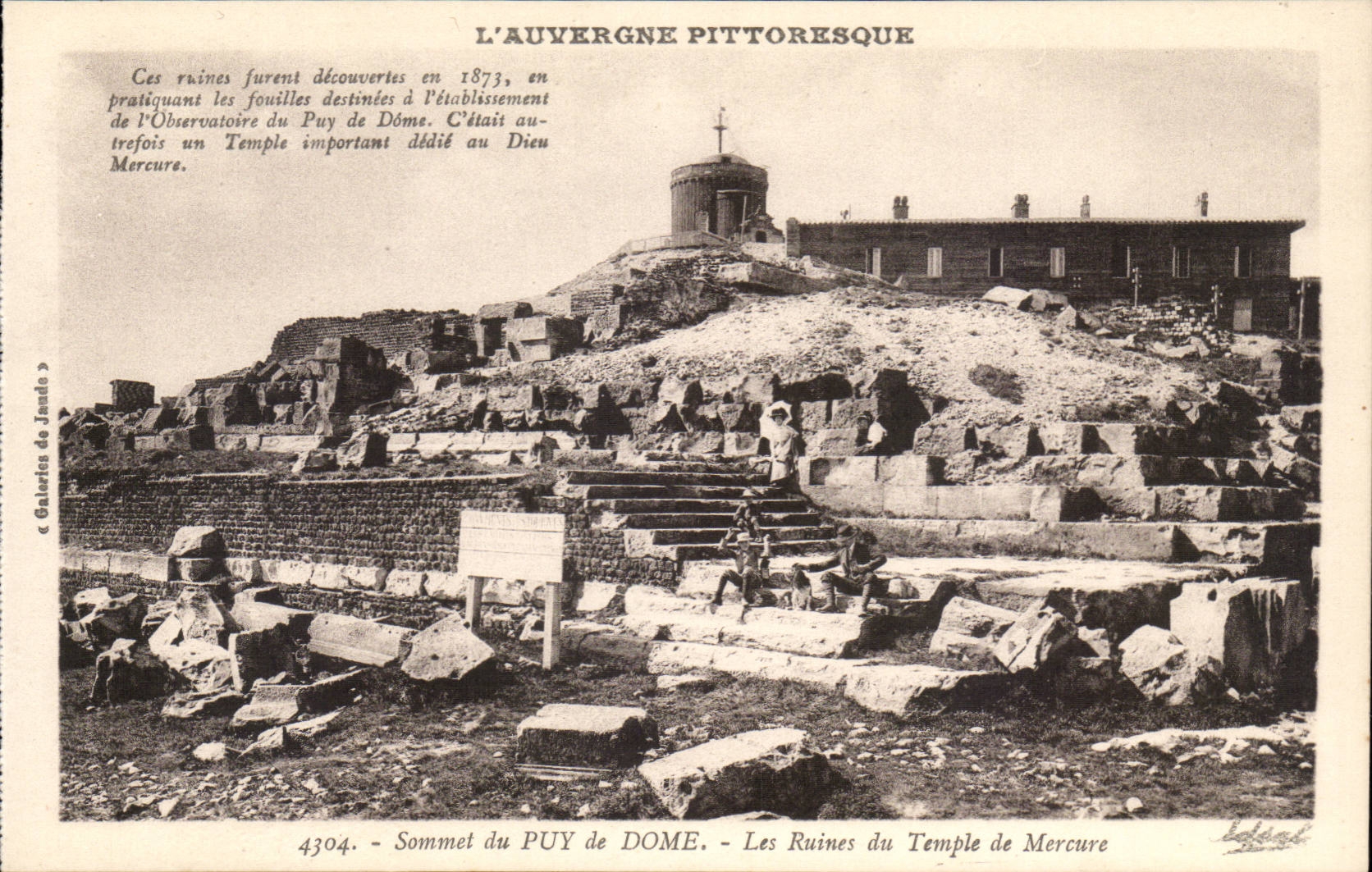 Puy de Dome Summit - Ruins of the Mercury Temple - CPA