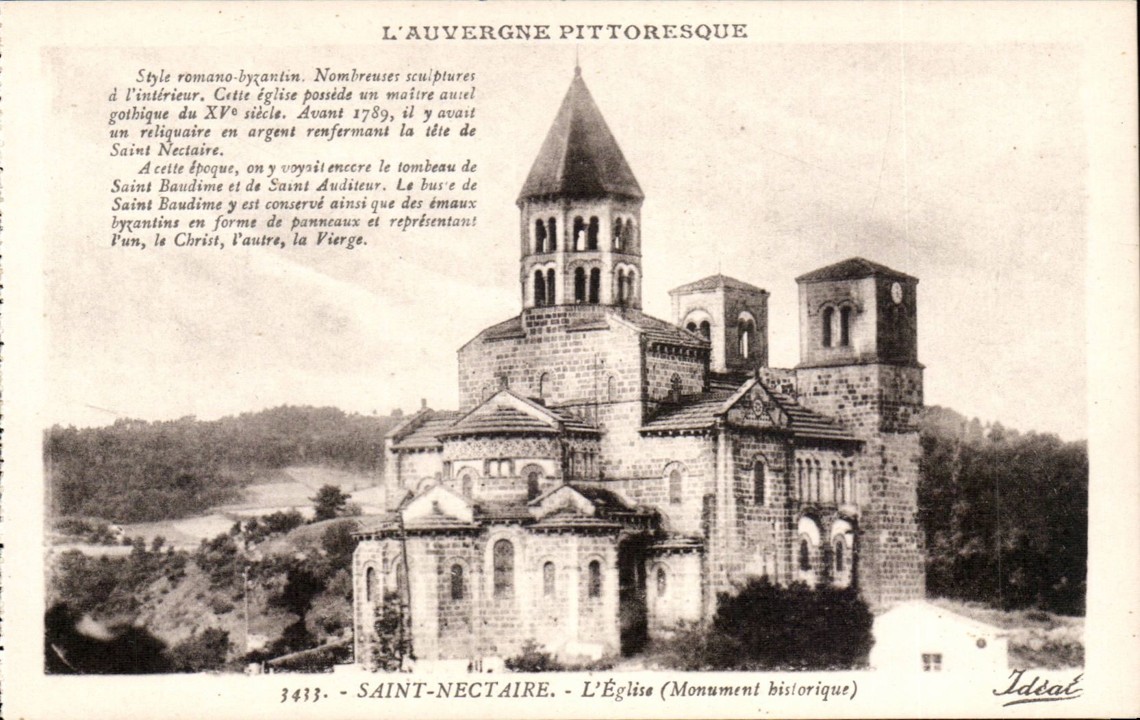 CPA Auvergne Saint Nectary the church