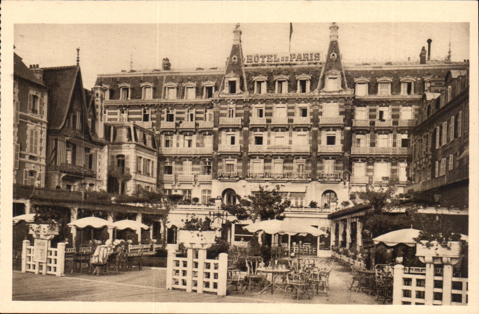 Trouville - the Queen of the Beaches - Hotel of Paris and Cancaniere CPA