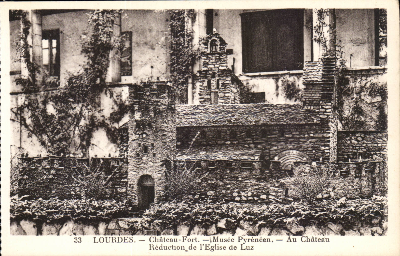 Lourdes - Castle Fort - Pyrenean Museum - Reduction of the Church of Luz CPA
