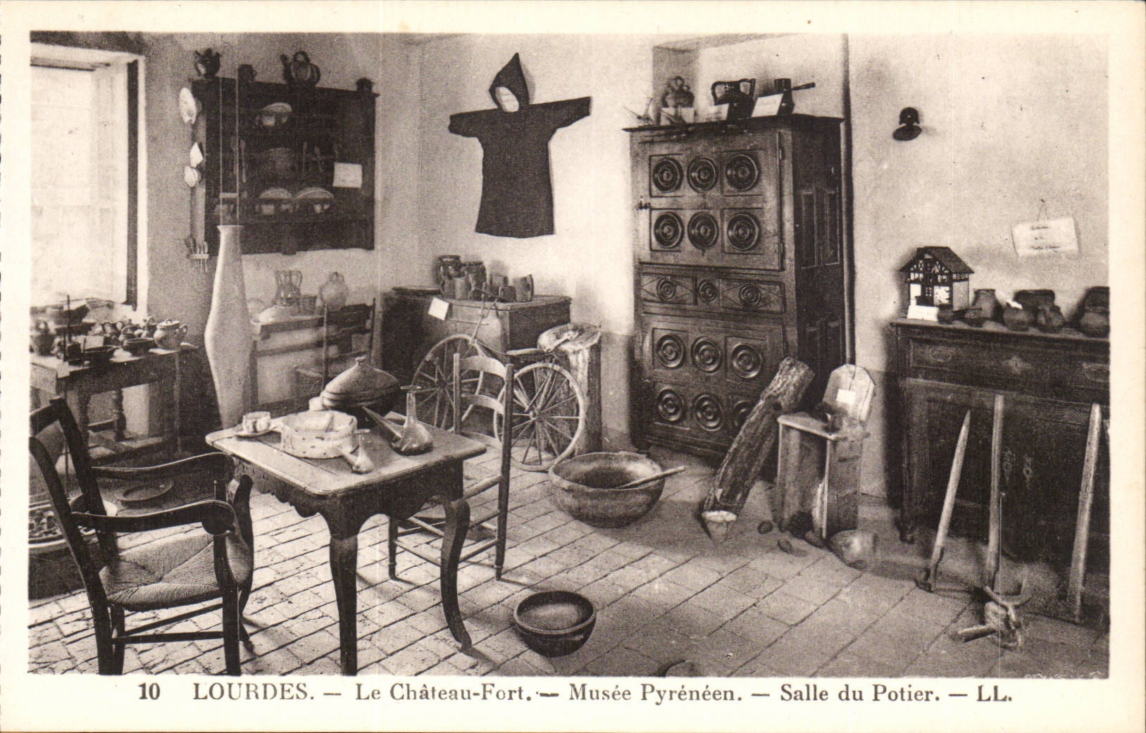 Lourdes - the Castle Fort - Room of the Potter - Pyrenean Museum - CPA