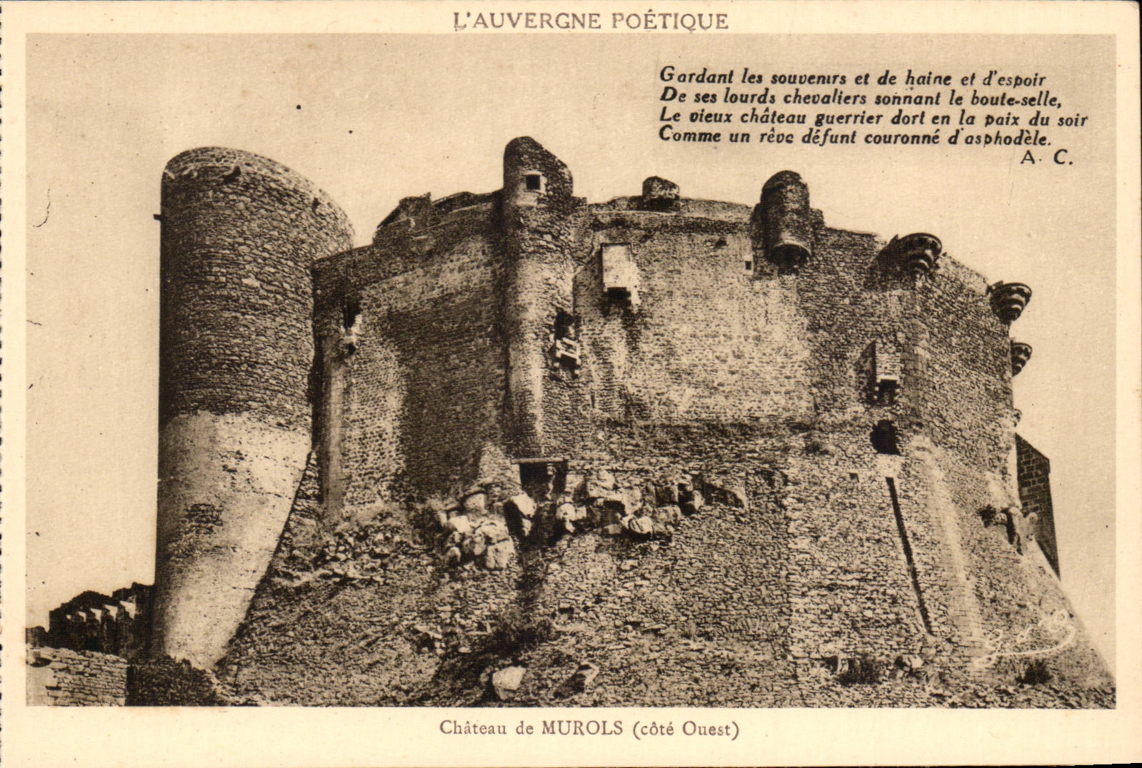 Auvergne CPA Castle of Murols