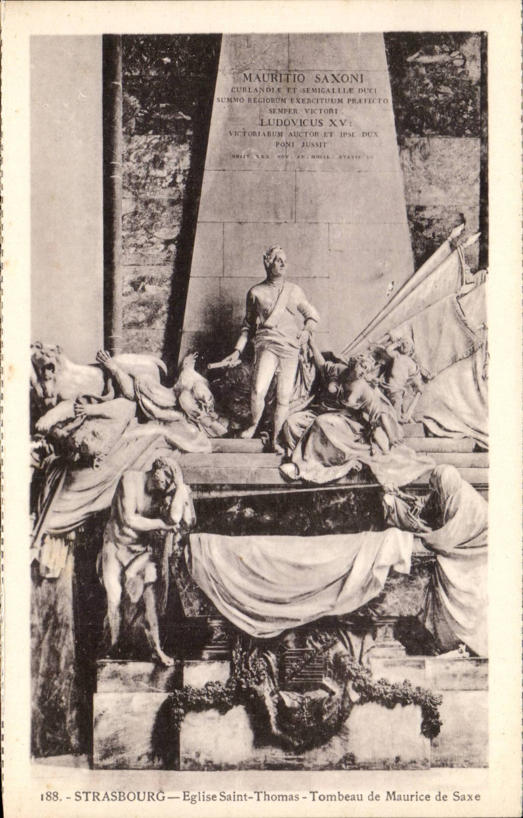 Strasbourg CPA Church Saint Thomas Tomb of Maurice of Saxony
