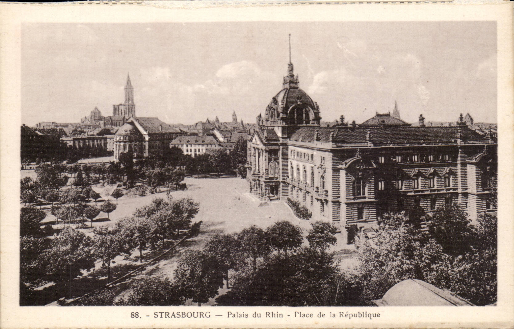 Strasbourg CPA Palais of the Rhine Places Republic