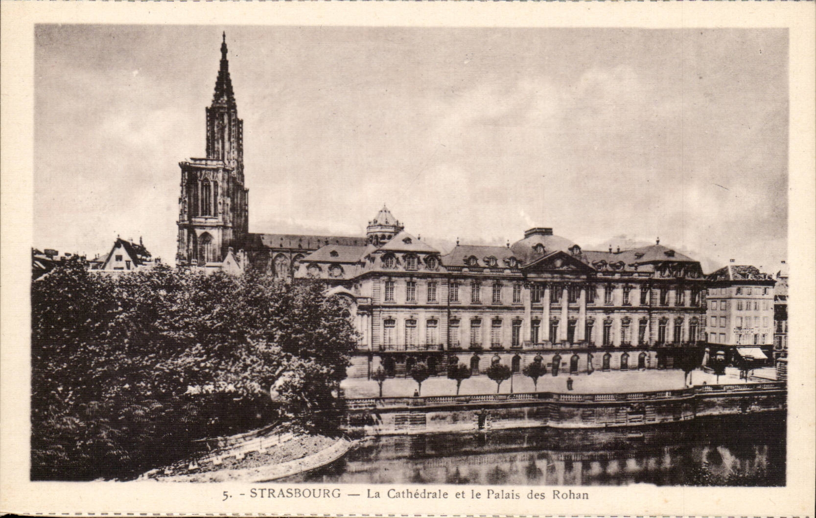 Strasbourg CPA the cathedral and the palate of Rohan