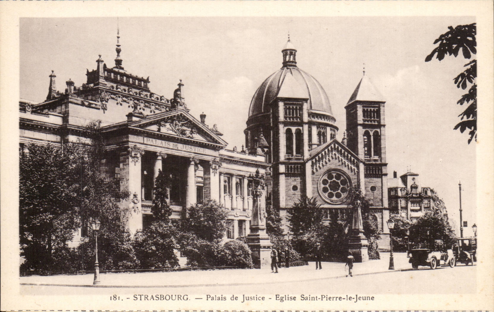 Strasbourg CPA Law courts Church Saint Pierre the Young person