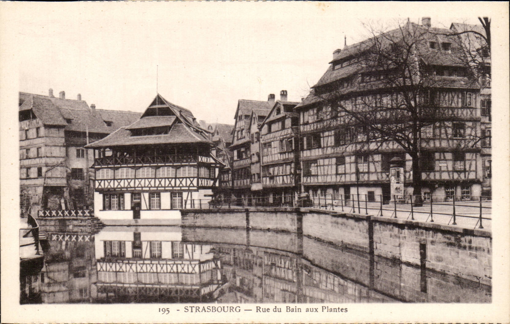 Strasbourg CPA Street of the bath to the plants