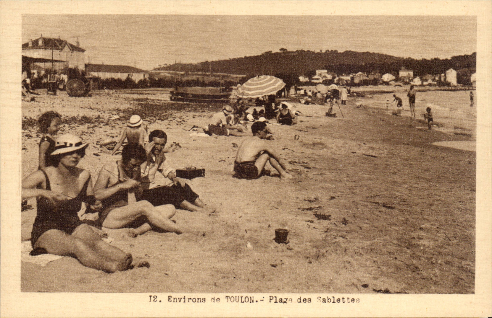 CPA Surroundings of Toulon Beach of Sablettes